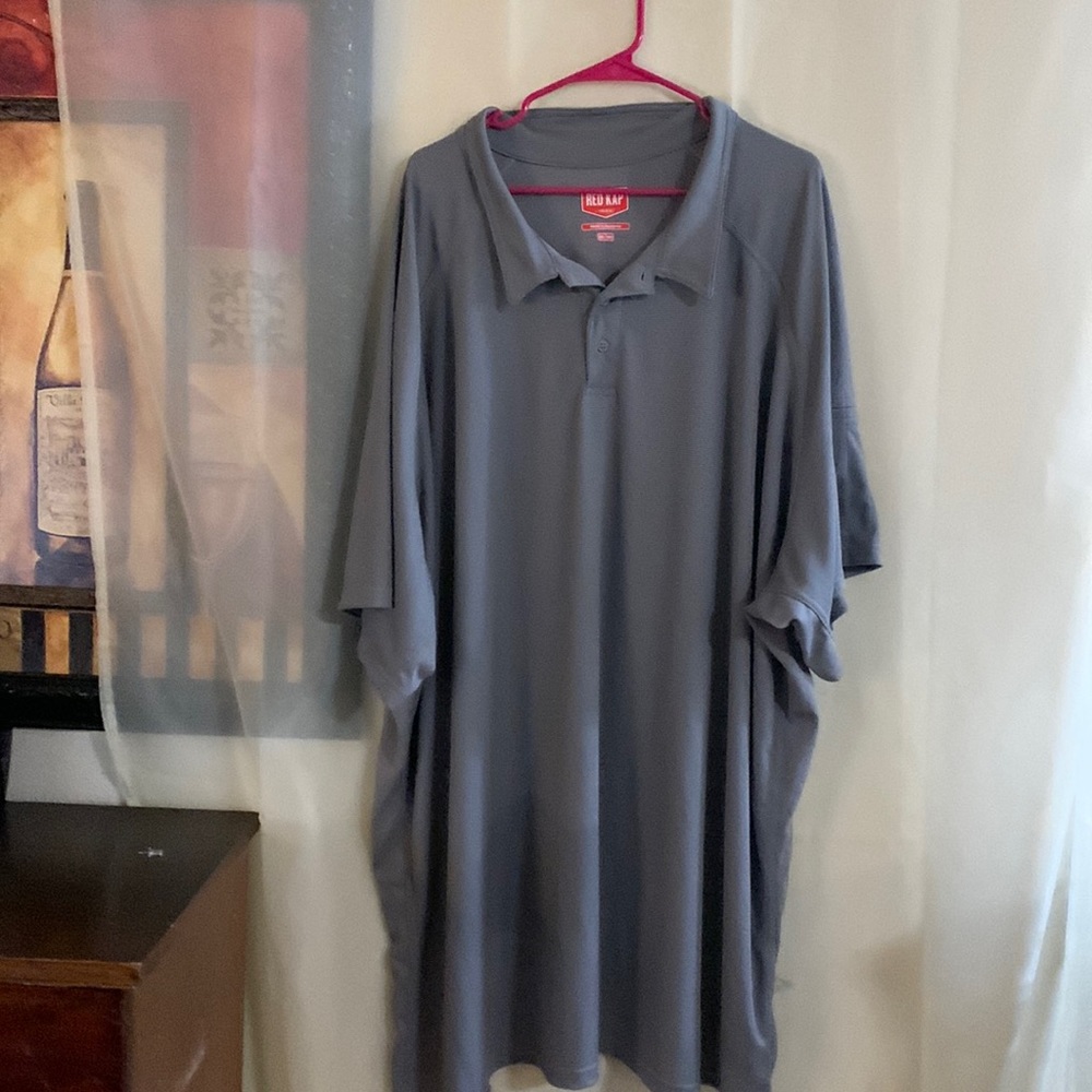 Red Kap Mens Short Sleeve Shirt - Gray 6XL Light spot on front. “as is”